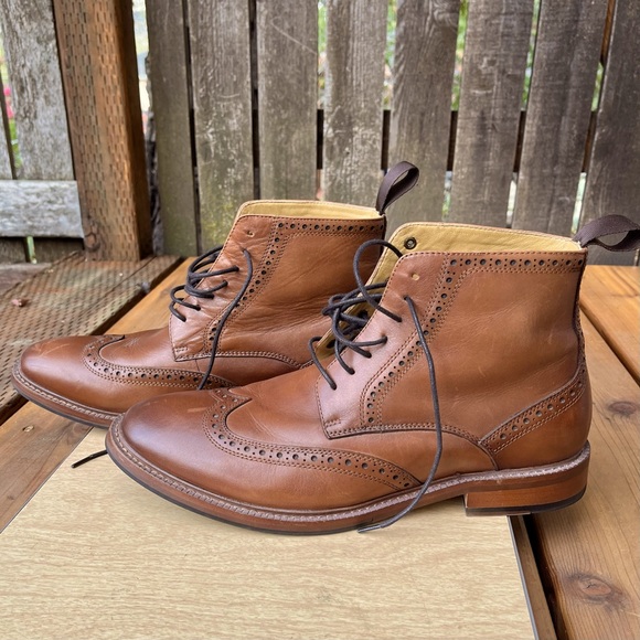 Herring Shoes Men’s Limerick Brogue Boot in Sz 43 UK/10 US - Picture 1 of 15